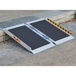 2ft Portable Wheelchair Ramp Aluminum Folding Threshold Scooter 800lb NIB